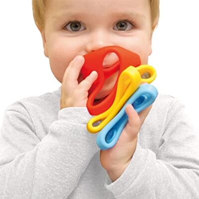 MOLUK 43420 Oibo Gripping and Teething, Play Ball, Stacking Game, Baby Toy from 0+ Months, 3 Pieces, Primary Colours, Yellow, Red, Blue MOLUK 43420 Oibo Gripping and Teething, Play Ball, Stacking Game, Baby Toy from 0+ Months, 3 Pieces, Primary Colours, Yellow, Red, Blue
