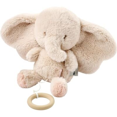 Nattou Giocattolo in Peluche a Pelo Lungo, Elefante, Ninna Nanna "La-Le-Lu", Con Anello, Poliestere, FanFan, Sabbia Nattou Giocattolo in Peluche a Pelo Lungo, Elefante, Ninna Nanna "La-Le-Lu", Con Anello, Poliestere, FanFan, Sabbia