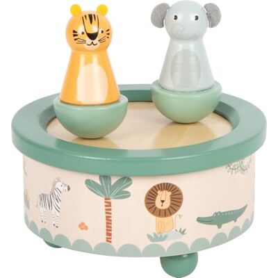 small foot Carillon Safari in Legno FSC® 100% Certificato, Design a Misura di Bambino con Tigre ed Elefante, per Bambini dai 2 Anni, small foot Carillon Safari in Legno FSC® 100% Certificato, Design a Misura di Bambino con Tigre ed Elefante, per Bambini dai 2 Anni,