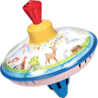 Goki Brummkreisel Auf der Lichtung: Ø= 12,8 cm, H= 14,5 cm, Blech, Kunststoff, per Stück Goki Brummkreisel Auf der Lichtung: Ø= 12,8 cm, H= 14,5 cm, Blech, Kunststoff, per Stück