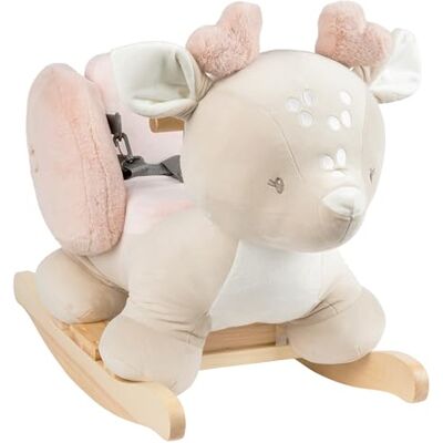 Nattou Animale a Dondolo, Cerbiatto, Cintura di Sicurezza Inclusa, Allegro Dondolio Avanti e Indietro, 100% Poliestere, FanFan, Beige Nattou Animale a Dondolo, Cerbiatto, Cintura di Sicurezza Inclusa, Allegro Dondolio Avanti e Indietro, 100% Poliestere, FanFan, Beige