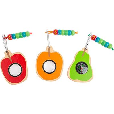 small foot Bruco Maisazio Display Accessori per esploratori, Legno, 3 Diversi con moschettone small foot Bruco Maisazio Display Accessori per esploratori, Legno, 3 Diversi con moschettone