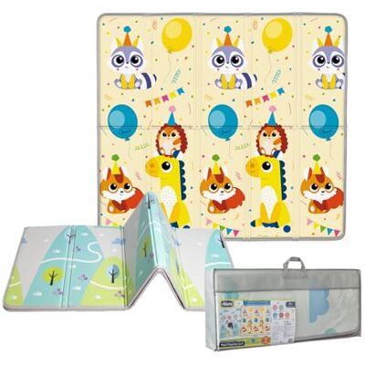 Chicco Tappeto Gioco Bambini 2in1, Extra Large 200x180 cm, Extra Spessore 1.3 cm, Extra Soffice, Double Face, con Animali e Paesaggio, Tappeto Gioco Neonato, Giochi Neonato, Morbido e Pieghevole, 0M+ Chicco Tappeto Gioco Bambini 2in1, Extra Large 200x180 cm, Extra Spessore 1.3 cm, Extra Soffice, Double Face, con Animali e Paesaggio, Tappeto Gioco Neonato, Giochi Neonato, Morbido e Pieghevole, 0M+