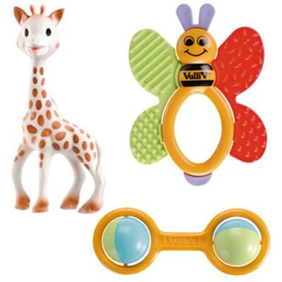 Sophie la girafe Set Nascita Tre Giocattoli da Manipolare e Mordere Sophie la girafe Set Nascita Tre Giocattoli da Manipolare e Mordere
