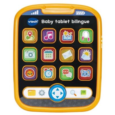 VTech Baby Tablet Bilingue, Tablet Bambini Educativo con 12 Tasti Luminosi con Applicazioni, 4 Frecce Direzionali, Lingua Italiana e Inglese, Batterie Incluse, 9-36 Mesi VTech Baby Tablet Bilingue, Tablet Bambini Educativo con 12 Tasti Luminosi con Applicazioni, 4 Frecce Direzionali, Lingua Italiana e Inglese, Batterie Incluse, 9-36 Mesi