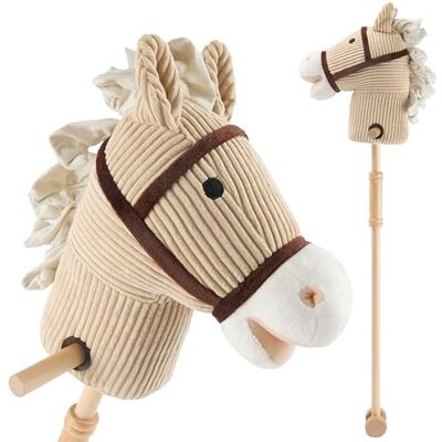 BIECO Cavallo a Bastoncino per Bambini Lucky Cavallo Hobby Pferde Cavallo a Bastoncino con Ruote Cavallo in Legno su Bastoncino Cavallo a Bastoncino Bello per Bambini, Accessorio per Bambini BIECO Cavallo a Bastoncino per Bambini Lucky Cavallo Hobby Pferde Cavallo a Bastoncino con Ruote Cavallo in Legno su Bastoncino Cavallo a Bastoncino Bello per Bambini, Accessorio per Bambini
