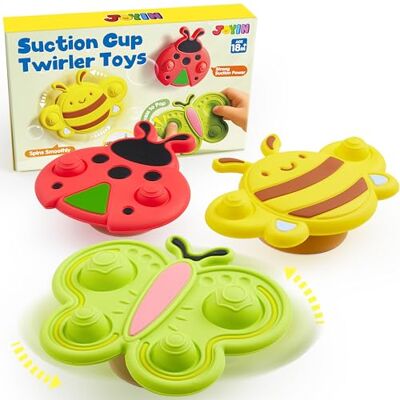 JOYIN Giocattoli Spinner a Ventosa Sensoriali per Bambini, Giocattoli per Bagno Del Bambino, Giocattoli Girevoli per la prima infanzia, Giochi Bagnetto Neonato, Regali per bambini da 1 anno in su JOYIN Giocattoli Spinner a Ventosa Sensoriali per Bambini, Giocattoli per Bagno Del Bambino, Giocattoli Girevoli per la prima infanzia, Giochi Bagnetto Neonato, Regali per bambini da 1 anno in su