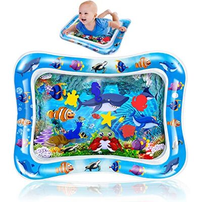 DONGQI Tappetino Gonfiabile Per Neonati,Tappeto Acqua Per Neonati,Tappetino Gonfiabile per Pancia Tappetino per Giochi d'Acqua per Bambini per Neonati e Bambini Piccoli Giocattoli per Bambini da 3 a 24 Mesi DONGQI Tappetino Gonfiabile Per Neonati,Tappeto Acqua Per Neonati,Tappetino Gonfiabile per Pancia Tappetino per Giochi d'Acqua per Bambini per Neonati e Bambini Piccoli Giocattoli per Bambini da 3 a 24 Mesi
