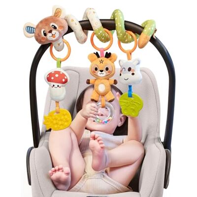 TUMAMA Kids Giocattolo per Passeggino a Spirale, Giochi Neonati 0 3 6 9 12 Mesi, Spirale a Sonaglio per Carrozzina, Seggiolino Auto, Lettino, Regalo Gioco Neonato TUMAMA Kids Giocattolo per Passeggino a Spirale, Giochi Neonati 0 3 6 9 12 Mesi, Spirale a Sonaglio per Carrozzina, Seggiolino Auto, Lettino, Regalo Gioco Neonato