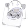 Ingenuity Comfort 2 Go Altalena compatta portatile a 6 velocità con musica, pieghevole, 0-9 mesi (Cuddle Lamb)