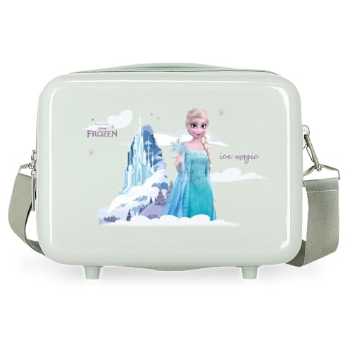 Disney Frozen Arendelle is Magic Nececer Adattabile Verde 29 x 21 x 15 cm Rigido ABS 9,14 L 0,8 kg, Verde, Taglia unica, Necessità adattabile