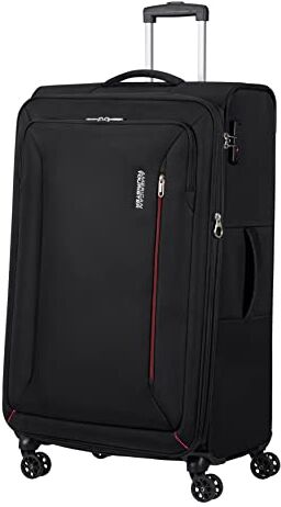 American Tourister Tourister Hyperspeed, Bagaglio a Mano, Nero (Jet Black), L (80 cm 109/116 L)