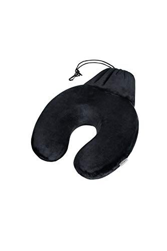 Samsonite Global Travel Accessories Memory Foam Pillow + Pouch Cuscino da viaggio 29 centimeters 1 Nero (Black)