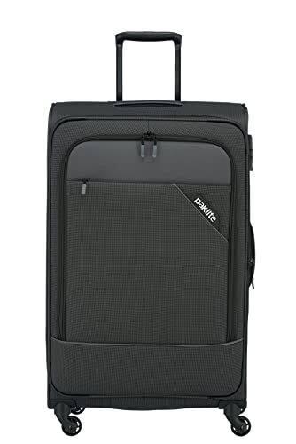 travelite Paklite valigia a 4 ruote morbide dimensione L con piega ad espansione e serratura TSA, serie DERBY: elegante trolley in look bicolore, 77 cm, 102 litri (espandibile fino a 115 litri)