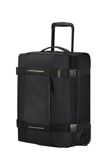 American Tourister Urban Track Borsa da viaggio con 2 ruote, S, 55 cm, 45.5 l, Nero (Aasfalto Black), Borse da viaggio