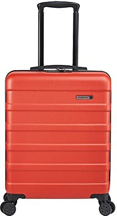 Cabin Max Trolley Bagaglio a Mano 55x40x20 leggera, rigida, valigia trolley con 4 ruote, serratura a 3 cifre (trolley, colore:Rosso dimensioni: 55 x 40 x 20 cm)