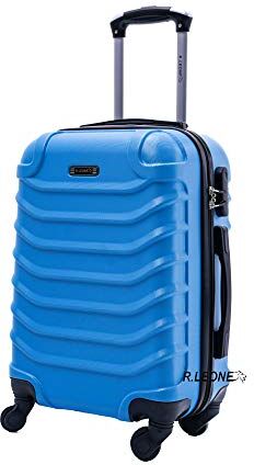 Leone Valigia Trolley Bagaglio a mano 55x40x20cm Rigido Ultraleggero in ABS 4 Ruote Autonome 3N (2026 55X40X20cm, Azzurro)