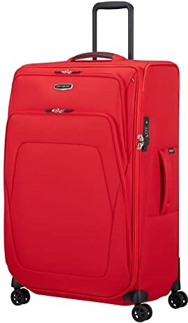 Samsonite Spark Sng Eco Spinner L, Valigia Espandibile, 79 cm, 124/140 L, Rosso (Fiery Red)