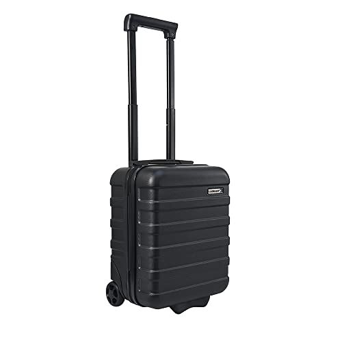 Cabin Max Anodo 24L TwinWheel 40x30x20cm Wizz Air Easyjet Valigia Trolley Cabina Sottosella (Nero, 40 x 30 x 20 2 Ruote)