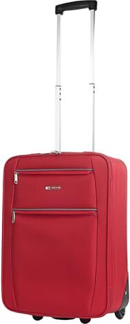 ITACA Valigia 55x40x20 Trolley Bagaglio a Mano. Valigie e Trolley per i Tuoi Viaggi in Cabina. Trolley Bagaglio a Mano. Materiale EVA Polyester Resistente e Super Leggero , Rosso