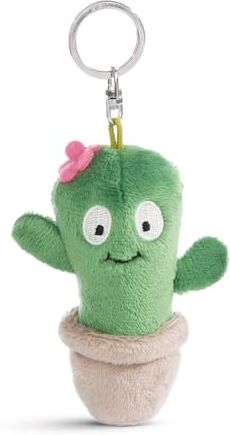 NICI Portachiavi con pianta Cactus Henriette 10cm verde Dolcissimo ciondolo sostenibile a forma di animale con anello per cordini e pendenti