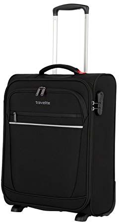 travelite valigia a mano a 2 ruote con serratura conforme agli standard IATA per i bagagli d'imbarco, serie di bagagli CABIN: trolley compatto dai lati morbidi, 52 cm, 39 litri