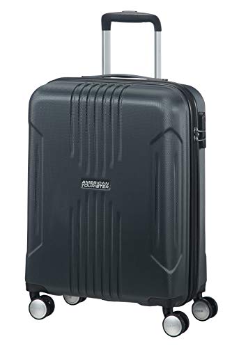 American Tourister Spinner 55/20, Trolley Unisex Adulto, Nero (Dark Slate), S 55 cm 34 L