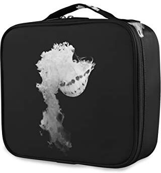 MONTOJ Beauty case da viaggio in carta, per meduse, colore: Bianco