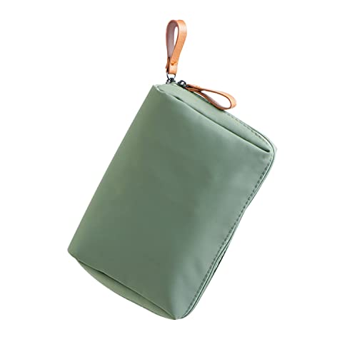 LENTQIUTT 1 Pcs Piccolo organizzatore leggero impermeabile della borsa cosmetica, borsa cosmetica di nylon, borsa da toilette di viaggio, borsa cosmetica della borsa (verde)