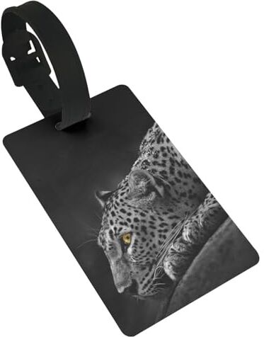 Wratle Etichetta per bagagli per valigie etichette identificative per donne uomini viaggi rapidamente spot bagagli valigia animale leopardo