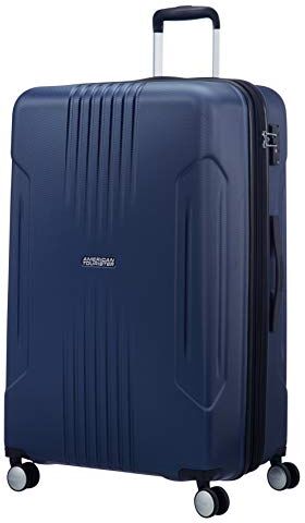 American Tourister Tracklite Bagaglio a Mano, L (78 cm 120 Litri), Blu (Dark Navy)