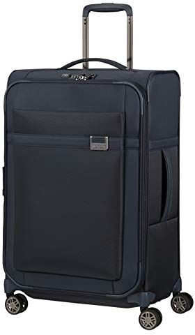 Samsonite Airea, Bagagli- Valigia, Unisex Adulto, Blu (Dark Blue), Spinner M Expandable (67 cm 73.5/81.5 L)