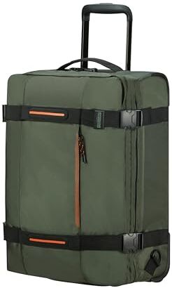 American Tourister Urban Track Borsa da viaggio con 2 ruote, S, 55 cm, 45,5 l, colore: Verde (Dark Khaki), Verde (Dark Khaki), Reisetasche/Rucksack S (55 cm 45.5 L), Borse da viaggio