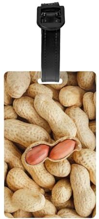 GaxfjRu Etichette per bagagli con scritta "Lots of Peanuts – Etichetta per bagagli da crociera, identificativo per le tue borse da viaggio