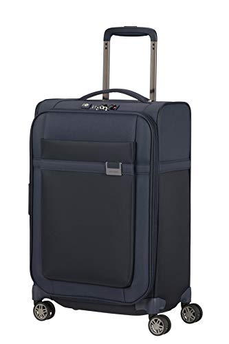 Samsonite Airea, Bagagli- Bagaglio a mano, Unisex Adulto, Blu (Dark Blue), Spinner S Expandable (55 cm 38/43.5 L)