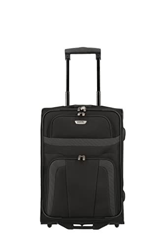 travelite Paklite valigia a mano a 2 ruote conforme alle dimensioni standard del bagaglio a mano da cabina IATA, serie di valigie ORLANDO: classico trolley semirigido dal design senza tempo, 53 cm, 37 litri