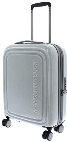 Mandarina Duck Logoduck + Trolley con Glitter, Argento (Glitter Silver), 40x55x20/23(LxHxW)