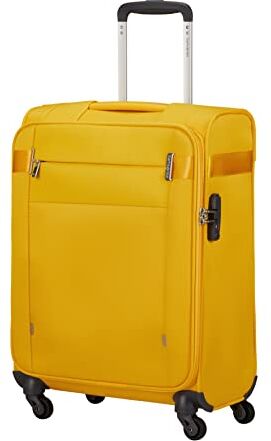 Samsonite Citybeat, Valigetta e Trolley, Giallo (Golden Yellow), Spinner S (55 cm 42 L)