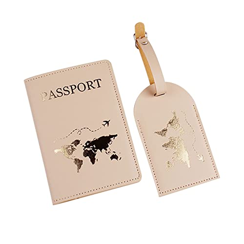 LUOFENG Copertina del passaporto di viaggio di moda Etichetta di imbarco del bagaglio del titolare dell'indirizzo della valigia della stampa della lettera di cuoio dell'unità di elaborazione