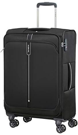 Samsonite Popsoda, Equipaje Maletas Unisex Adulto, Negro (black), Spinner M Expandible 66 Cm 73.5 L