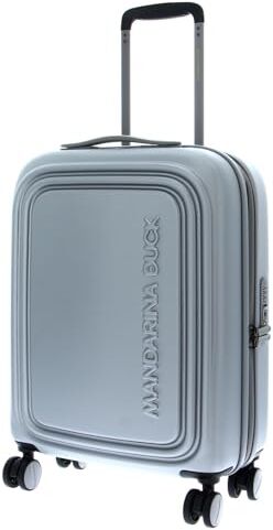 Mandarina Duck Logoduck + Trolley Cabin Exp, Argento (Silver), 40x55x20/23(LxHxW)