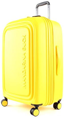 Mandarina Duck Logoduck + Trolley Medium Exp, Bagagli- Valigia, Unisex-Adulti, Giallo (Duck Yellow), 45x69x32/35(LxHxW)