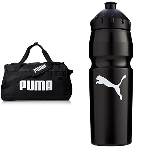 Puma Challenger Duffel Bag S, Borsone Unisex Adulto, Black, Taglia Unica & New, Bottiglia Acqua Unisex-Adulto, Nero (Black-White), Taglia Unica
