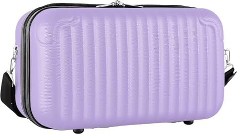 Leone Bagaglio a Mano 40x20x25 Ryanair Beauty Case in ABS (999 40X20X25cm, Lilla)