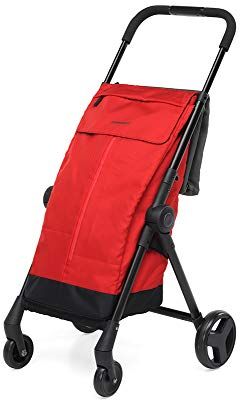 Foppapedretti Go Fast Carrello Portaspesa Pieghevole, Red