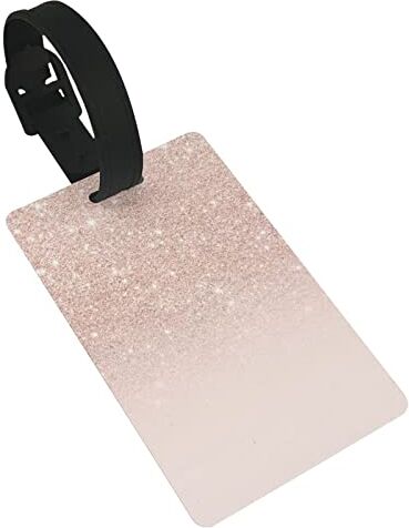 Zentoca Etichetta per bagagli, color oro rosa, etichetta per bagagli, 1 pezzo, accessori da viaggio, etichetta per la privacy, 5,3 x 8,9 cm