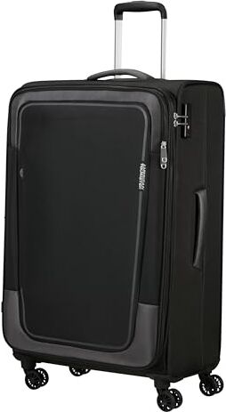 American Tourister EXP TSA PULSONIC, Spinner Unisex Adulto, Nero (Asphalt Black), Spinner L (81 cm 122 L)