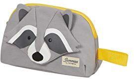 Samsonite Happy Sammies Eco Beauty case, 22 cm, 2.5 L, Grigio (Raccoon Remy)