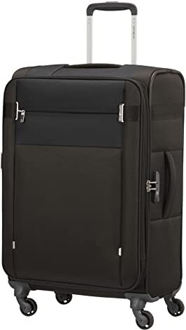 Samsonite Citybeat, Valigetta e Trolley, Nero (Black), Spinner M EXP (66 cm 67/73 L)