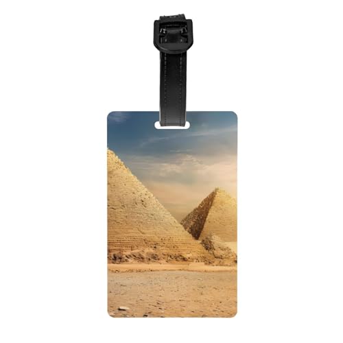 AvImYa Etichetta per bagagli per valigie etichette identificative per donne e uomini, viaggi rapidamente individuare bagagli valigia piramide egiziana nel deserto